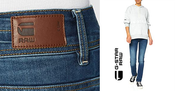 Pantalones vaqueros G-Star Raw Midge Saddle Mid para mujer 