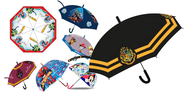 Paraguas infantiles de varios personajes baratos en AliExpress Plaza