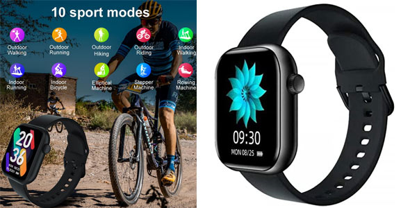 Reloj de pulsera Smartwatch CUBOT C5 con Bluetooth 5.0 barato en Amazon