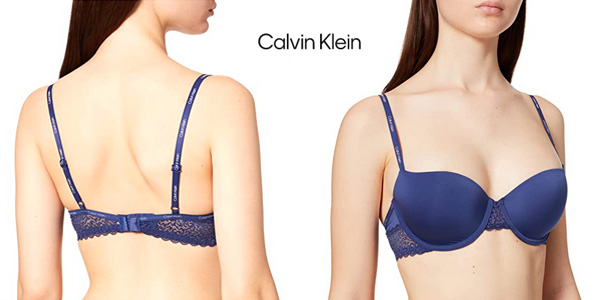 Sujetador balconette Calvin Klein Flirty Lght Lined para mujer barato en Amazon