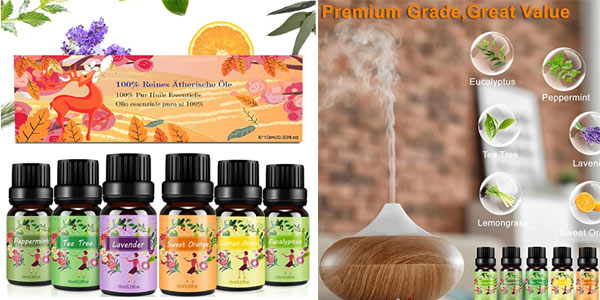 5 difusores de aromas y aceites esenciales baratos que tienen envío gratis