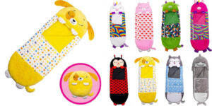 Almohada-peluche Happy Nappers convertible en saco de dormir para niños
