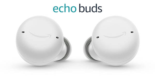 Auriculares inalámbricos Echo Buds en blanco