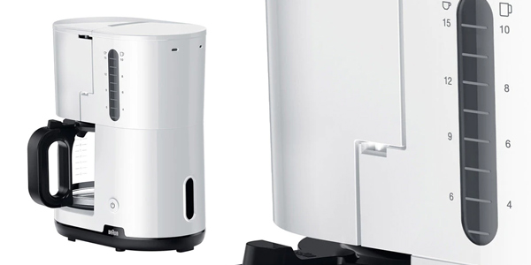 Cafetera de goteo Braun KF1100WH de 1.100 W barata en El Corte Inglés
