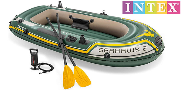 Chollo Barca hinchable Intex Seahawk 2 con remos de 236 cm