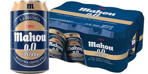 Chollo Pack de 24 latas de cerveza Mahou 0,0 Tostada de 330 ml