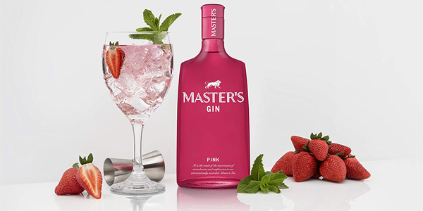 Botella de ginebra Master's Gin Pink de 700 ml en Amazon