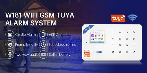 Kerui Tuya Smart Wifi GSM alarma barata