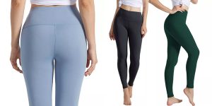 Leggins cintura alta push up y efecto vientre plano para mujer baratos en AliExpress
