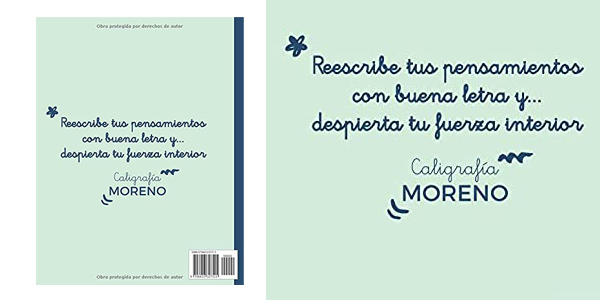 Libro de Caligrafía con pauta Montessori de 3.5 mm y Superpoderes en tapa banda en Amazon
