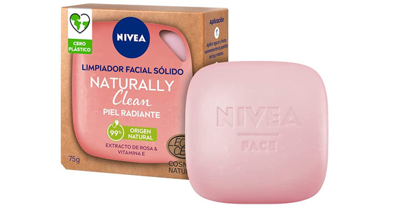 Limpiador facial sólido Nivea Naturally Clean Piel Radiante barato en Amazon