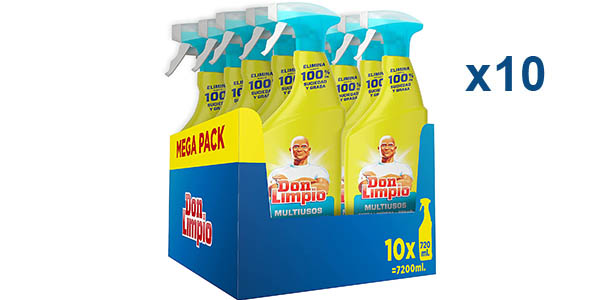 Pack x10 Detergente líquido en spray Don Limpio Multiusos