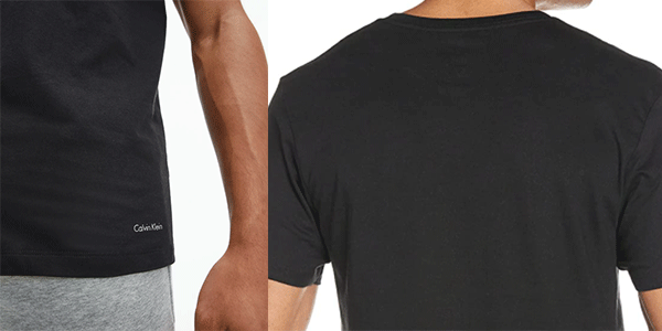 Pack de 3 camisetas de pico Calvin Klein para hombre barato