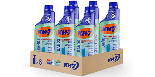 Pack x6 KH-7 Limpiador baños desinfectante sin lejía aroma manzana