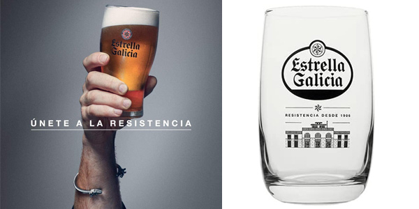 Pack x6 Vasos de cerveza Estrella Galicia de 25 cl en Amazon