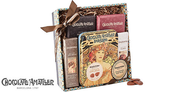 Caja regalo de chocolates variados Amatller Carteles 266 g