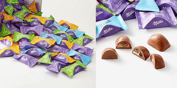 Pack de chocolatinas Milka Moments de 1 kg barato