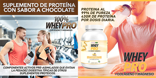 Chollo Suplemento 100% Whey Protein con colágeno y magnesio de 1.000 g