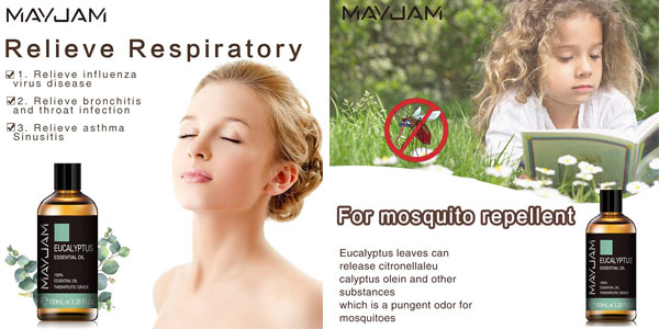 Aceite esencial de eucalipto Mayjam de 100 ml chollo en Amazon