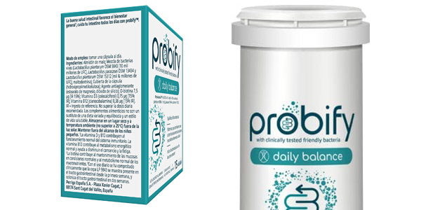 Caja x15 Cápsulas de Probióticos Probify Daily Balance en Amazon