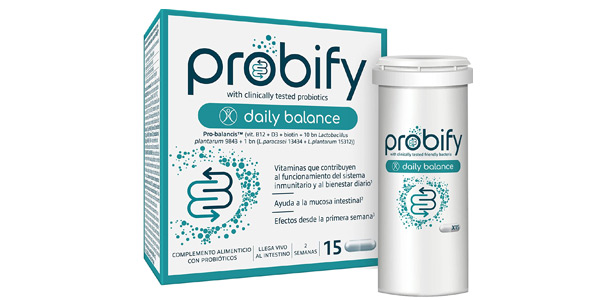 Caja x15 Cápsulas de Probióticos Probify Daily Balance barata en Amazon