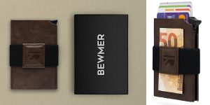 Cartera Portatarjetas Bewmer con protección RFID barata en Amazon