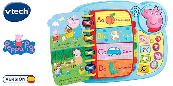 Chollo Libro infantil Vtech Aprendo y Descubro con Peppa Pig 