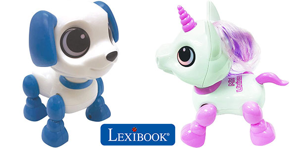 Chollo Mini Robots Power Puppy y Power Unicorn con luz y sonido de Lexibook 