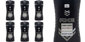 Chollo Pack x6 Gel de ducha 3 en 1 Axe Carbon Shower de 250 ml