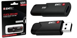 Chollo Pendrive USB 3.2 Emtec Click Secure de 128 GB