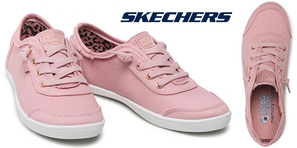 Zapatillas de lona Skechers Bobs Cute para mujer