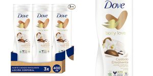 Dove Loción Karité Cuidado envolvente barata