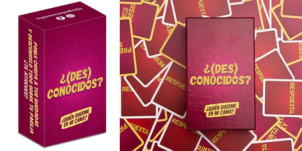 Juego de cartas para parejas ¿Desconocidos? ¿Quién duerme en mi cama? en Amazon