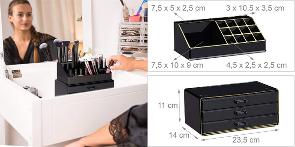 Organizador de maquillaje Relaxdays chollo en Amazon