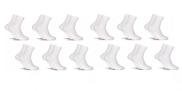 Pack de 12 pares de calcetines para hombre