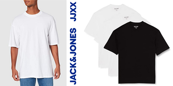 Pack x3 Camisetas Jack & Jones Jorbrink baratas en Amazon