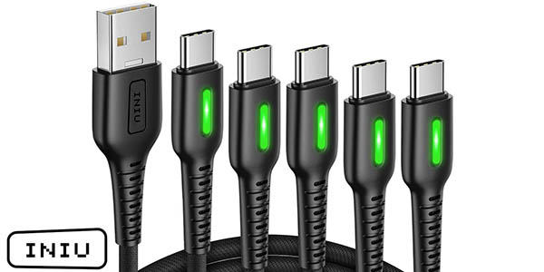 Pack de 5 cables INIU USB-C