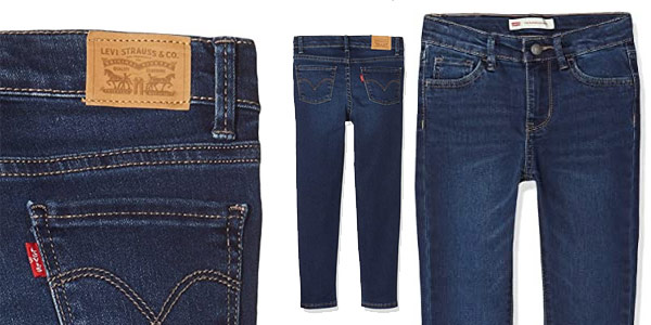 Pantalones vaqueros Levi's kids 710 Super Skinny Jean para niñas en Amazon