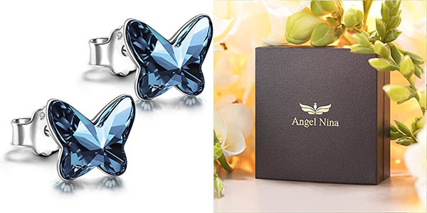 Pendientes Mariposa de Angel Nina con cristal Swarovski