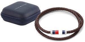 Pulsera de acero y cuero Tommy Hilfiger 2790055 para hombre barata en Amazon