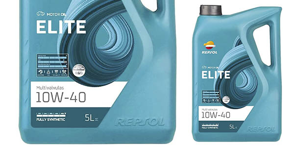Repsol Elite Multiválvulas 10W 40 aceite coche chollo