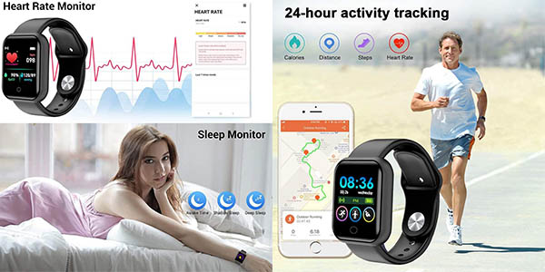 Smartwatch Bowin multideporte con pulsímetro