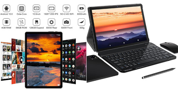 Tablet Facetel A12 5G WiFi Tablet 10 Pulgadas Android barata en Amazon