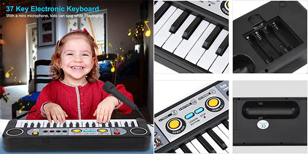 Teclado de piano electrónico para niños