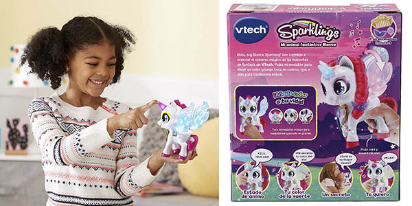 Vtech Sparklings blanca unicornio interactivo juguete oferta