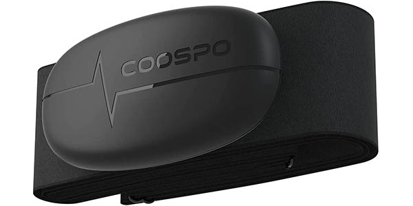 Banda deportiva de frecuencia cardíaca CooSpo con Bluetooth