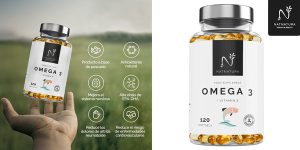 Envase x120 Cápsulas blandas de Omega 3 + Vitamina E barato en Amazon