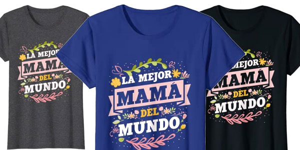 Camiseta de manga corta La mejor Mamá Del Mundo en Amazon