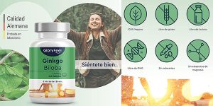 Chollo Ginkgo Biloba 6000 mg Gloryfeel de 365 grageas