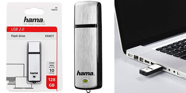 Chollo Memoria flash USB 2.0 Hama Fancy de 128 GB